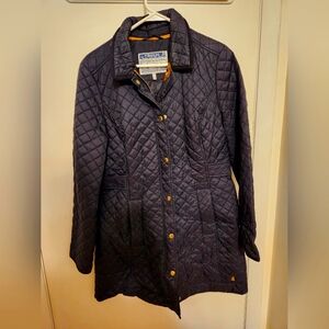 Joules long quilted jacket